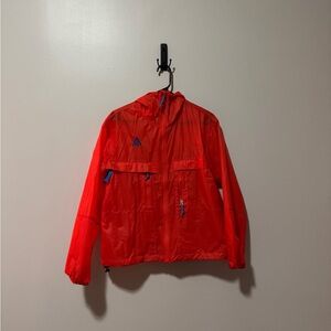 Nike ACG Bright Red Rain Jacket with Blue Details